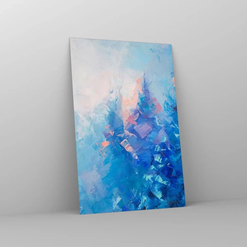 Obraz na skle - Zimní abstrakce - 80x120 cm