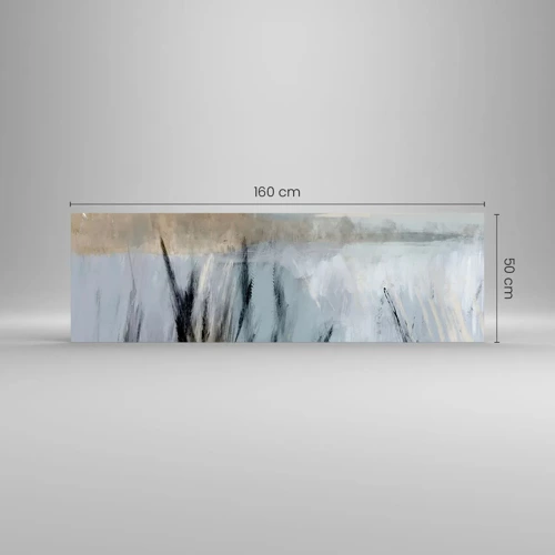 Obraz na skle - Zimní pole - 160x50 cm