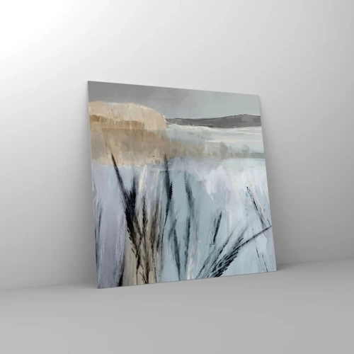 Obraz na skle - Zimní pole - 50x50 cm