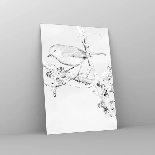 Obraz na skle - Zimní ráno - 50x70 cm