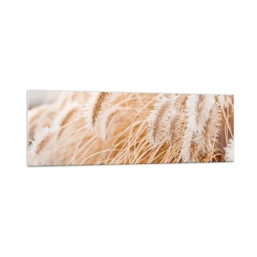 Obraz na skle - Zlaté šustění travin - 160x50 cm