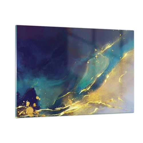 Obraz na skle - Zlatý močál - 120x80 cm