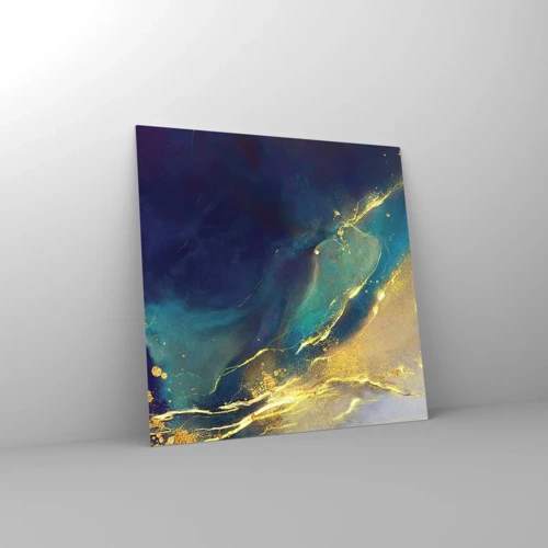 Obraz na skle - Zlatý močál - 30x30 cm