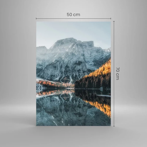 Obraz na skle - Zrcadlová krajina - 50x70 cm