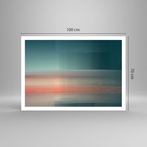Plakát - Abstrakce: vlny světla - 100x70 cm