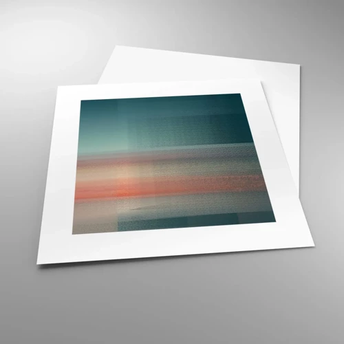 Plakát - Abstrakce: vlny světla - 30x30 cm