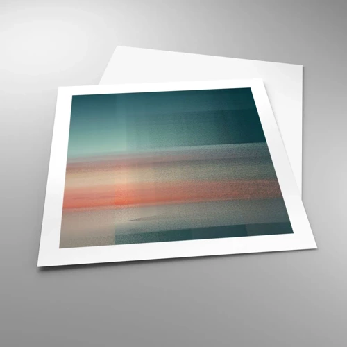 Plakát - Abstrakce: vlny světla - 50x50 cm
