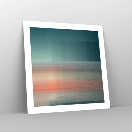 Plakát - Abstrakce: vlny světla - 50x50 cm