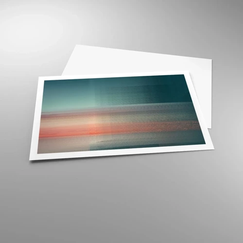 Plakát - Abstrakce: vlny světla - 91x61 cm