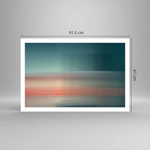 Plakát - Abstrakce: vlny světla - 91x61 cm