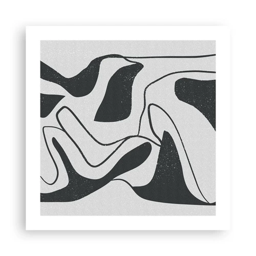 Plakát - Abstraktní hra v labyrintu - 50x50 cm
