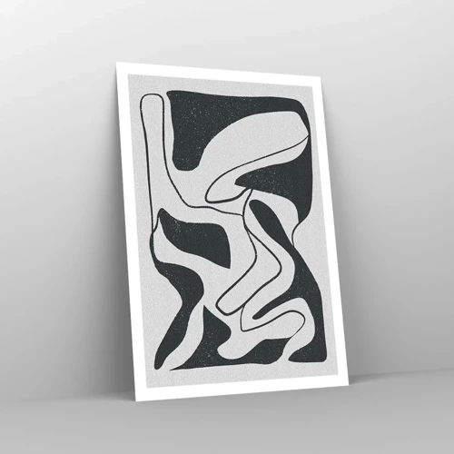 Plakát - Abstraktní hra v labyrintu - 70x100 cm