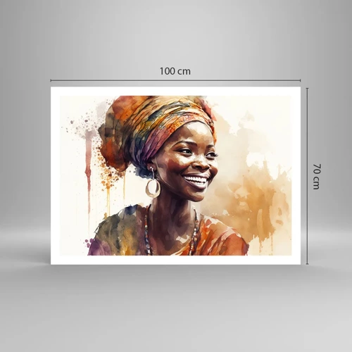 Plakát - Africká královna - 100x70 cm