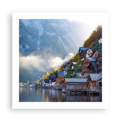 Plakát - Alpská krajina - 50x50 cm