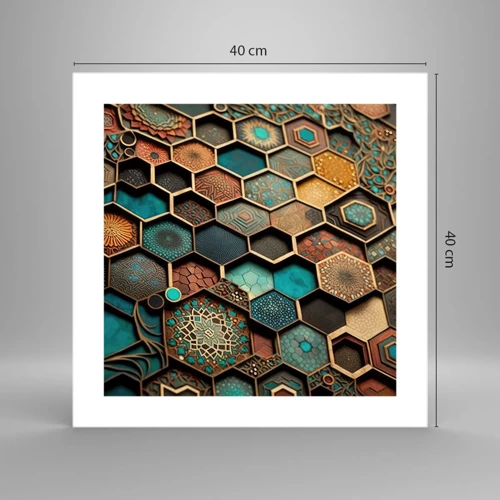 Plakát - Arabské ornamenty – variace - 40x40 cm