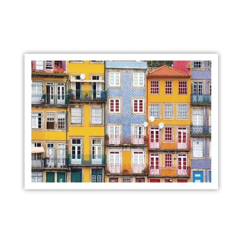 Plakát - Barvy starého města - 100x70 cm