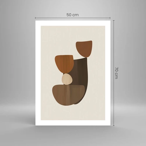 Plakát - Bronzová kompozice - 50x70 cm