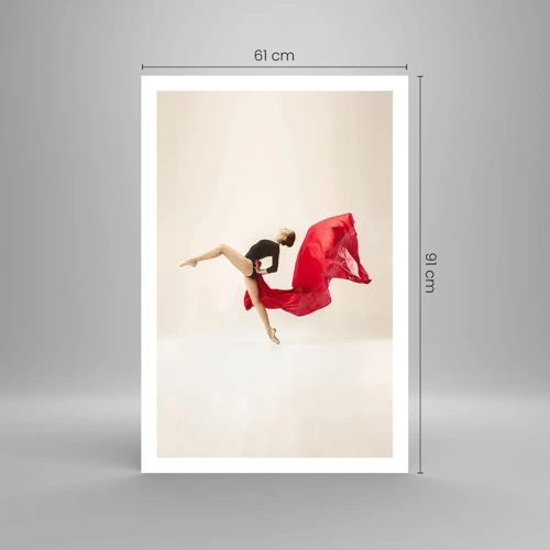 Plakát - Červené a černé - 61x91 cm