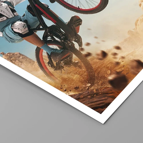 Plakát - Cyklistický démon šílenství - 100x70 cm