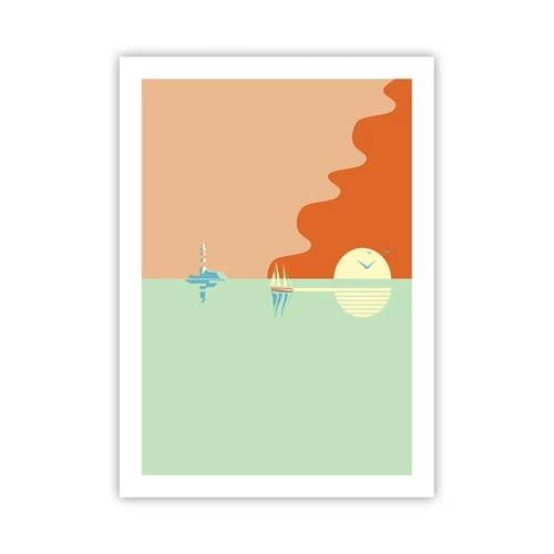 Plakát - Dokonalá mořská krajina - 50x70 cm