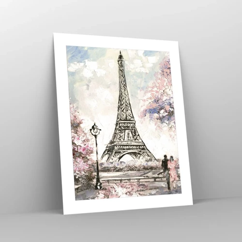 Plakát - Dubnová procházka Paříží - 40x50 cm