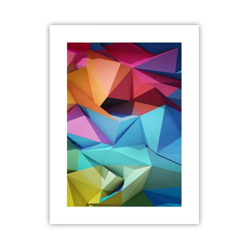 Plakát - Duhové origami - 30x40 cm