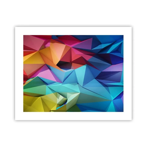 Plakát - Duhové origami - 50x40 cm