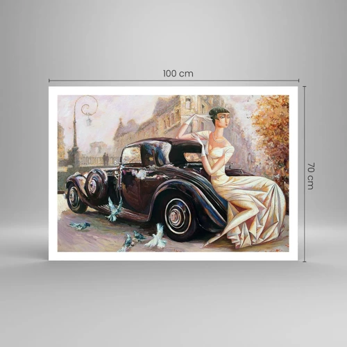 Plakát - Elegance v retro stylu - 100x70 cm