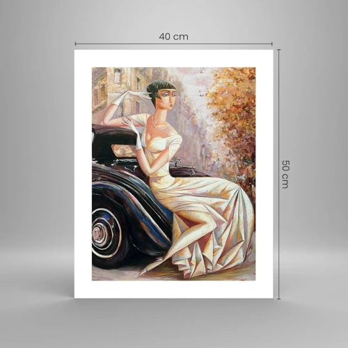 Plakát - Elegance v retro stylu - 40x50 cm