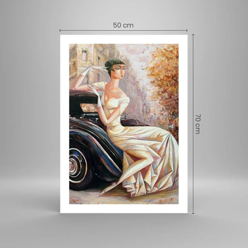 Plakát - Elegance v retro stylu - 50x70 cm