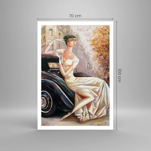 Plakát - Elegance v retro stylu - 70x100 cm