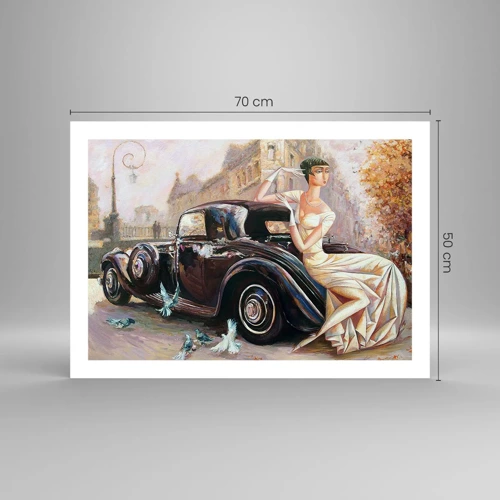 Plakát - Elegance v retro stylu - 70x50 cm