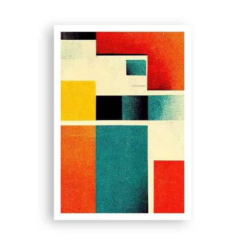 Plakát - Geometrická abstrakce – dobrá energie - 70x100 cm