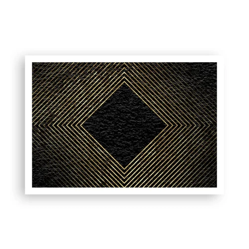 Plakát - Geometrie ve stylu glamour - 100x70 cm