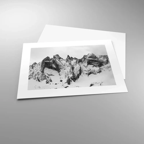 Plakát - Hrozivý žulový hřeben - 40x30 cm
