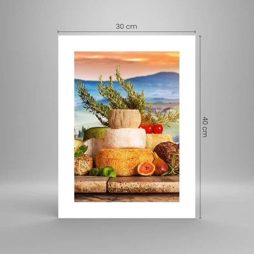 Plakát - Italská radost ze života - 30x40 cm