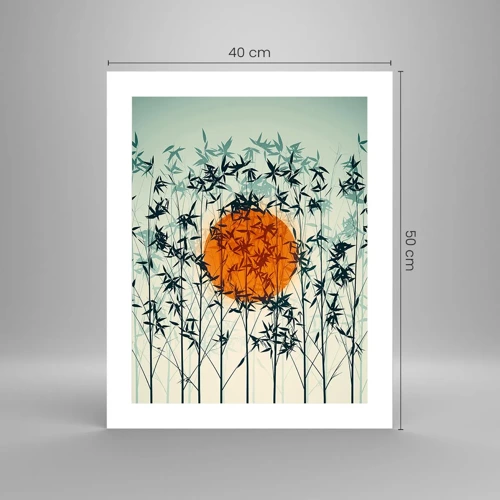 Plakát - Japonské slunce - 40x50 cm