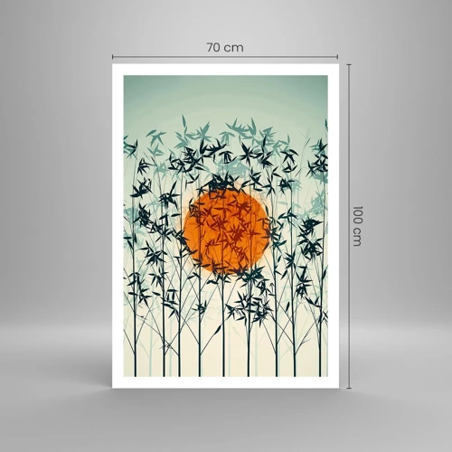 Plakát - Japonské slunce - 70x100 cm