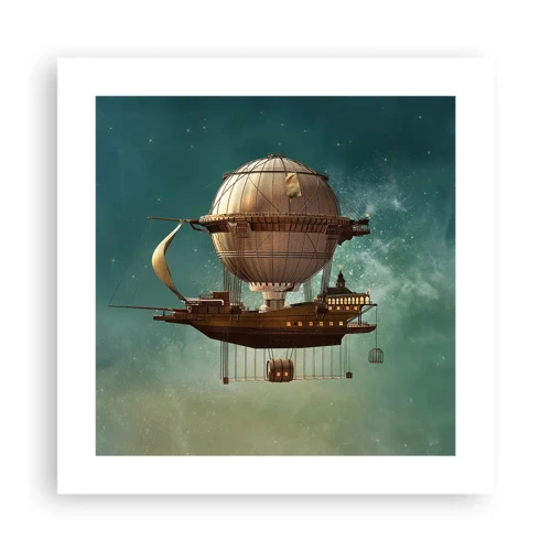 Plakát - Julius Verne zdraví - 40x40 cm