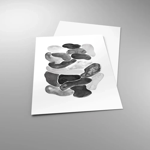 Plakát - Kamenitá abstrakce - 30x40 cm