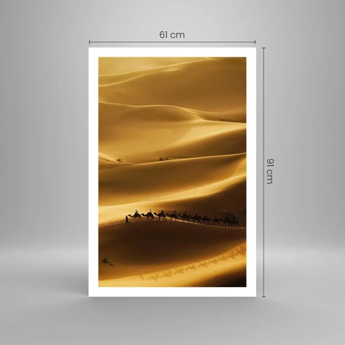 Plakát - Karavana na vlnách pouště - 61x91 cm