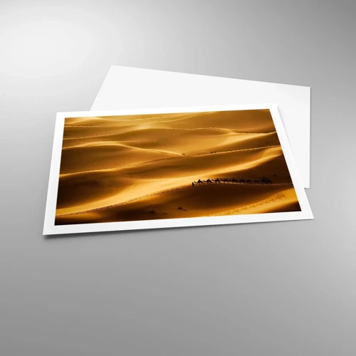 Plakát - Karavana na vlnách pouště - 91x61 cm