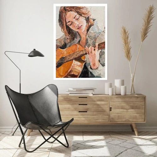 Plakát - Koncert pro kytaru a dívčí srdce - 50x70 cm