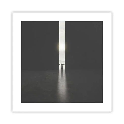 Plakát - Krok ke světlé budoucnosti - 40x40 cm
