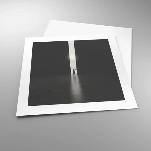 Plakát - Krok ke světlé budoucnosti - 40x40 cm
