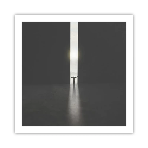 Plakát - Krok ke světlé budoucnosti - 60x60 cm