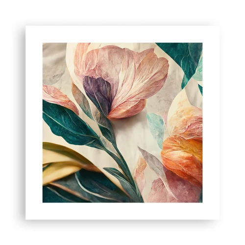 Plakát - Květiny jižních ostrovů - 40x40 cm