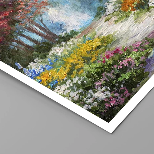 Plakát - Lesní zahrada, květinový les - 61x91 cm