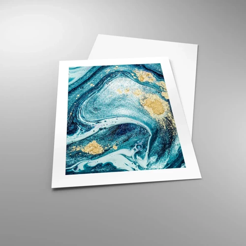 Plakát - Modrý vír - 40x50 cm