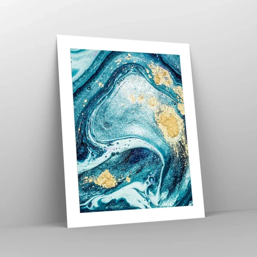 Plakát - Modrý vír - 40x50 cm